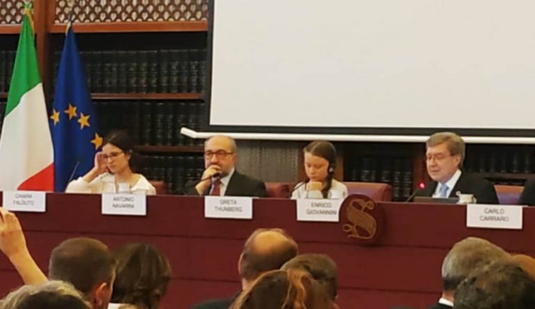 Greta Thunberg senato clima roma